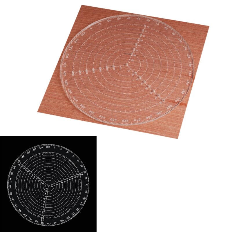 Center Finder Tool Houtbewerking Kompas Voor Woodturners Bowls Draaibank Werk Clear Acryl Tekening Cirkels Diameter