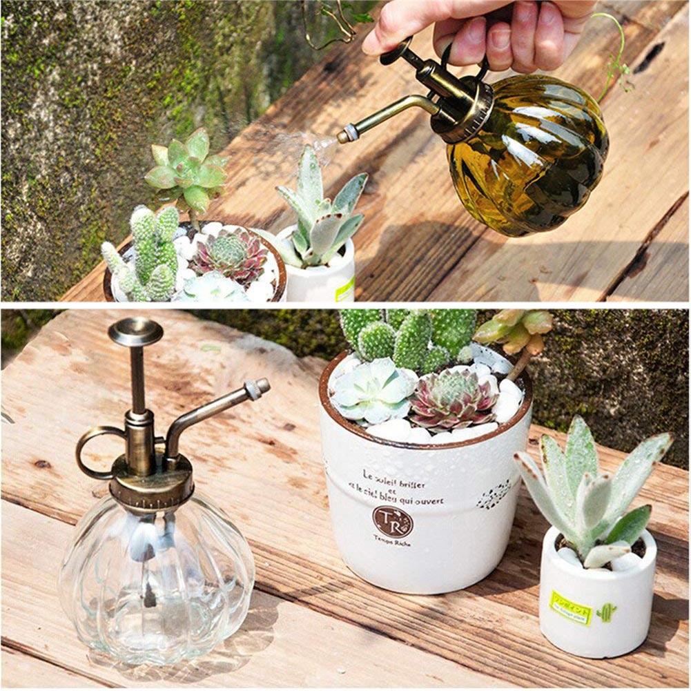 Havegræskar form glas sprayflaske vanding blomsterkande have sukkulent plante spray flaske havearbejde plantning forsyninger