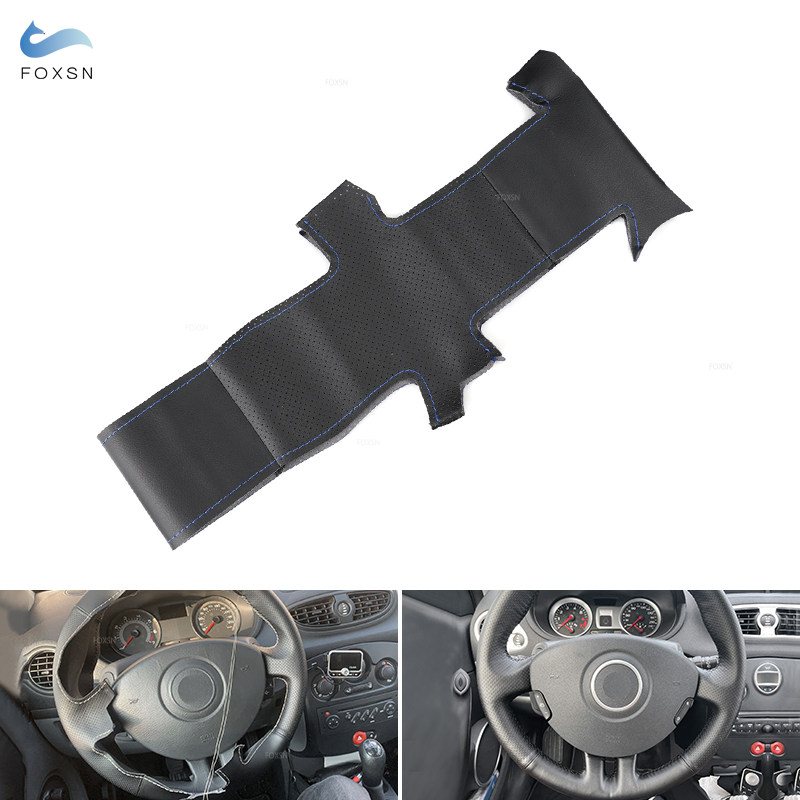 per Renault Clio 3 2005-2013 Clio 3 RS coprivolante cucito a mano fai da te in pelle microfibra perforata accessori per auto ordinare