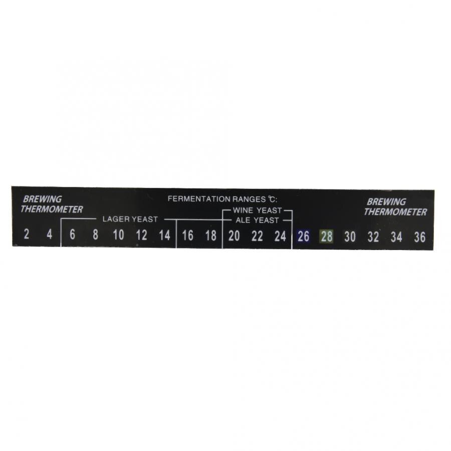 Autocollant de thermomètre LCD | Adhésif, bâton sur thermomètre de brassage, pour la bière de brassage, accessoires de brassage à la maison 5 pièces
