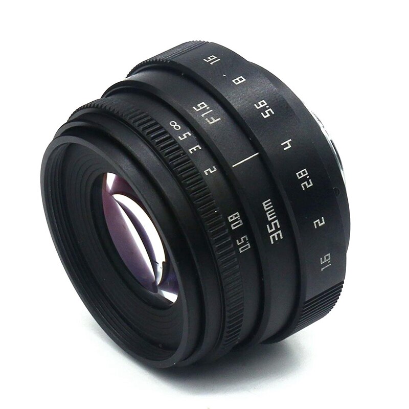 Mini 35Mm F1.6 APS-C Televisie Tv Lens/Cctv Lens Voor 16Mm C Mount Camera