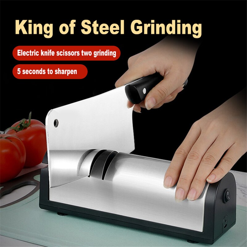 USB Rechargeable Electric Knife Sharpener Wireless High-Speed Sharpening Machine Kitchen Knife Sharpener Tools