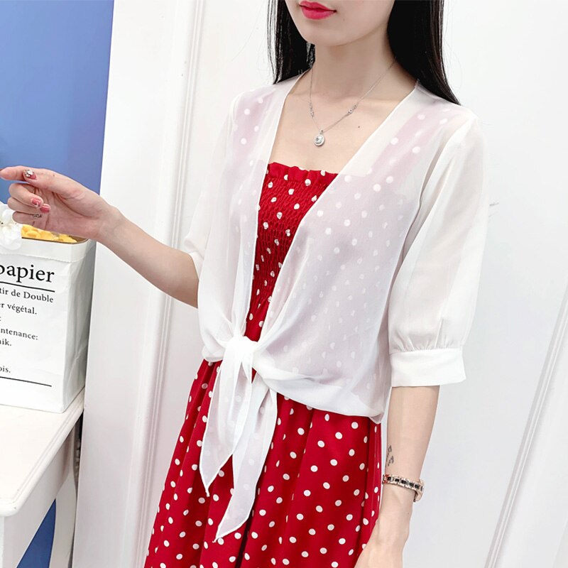 Bolero de encaje blanco y rojo para mujer, vestido de abierto, capa, encogimiento de hombros, cárdigan de gasa, chaqueta de boda, chales nupciales