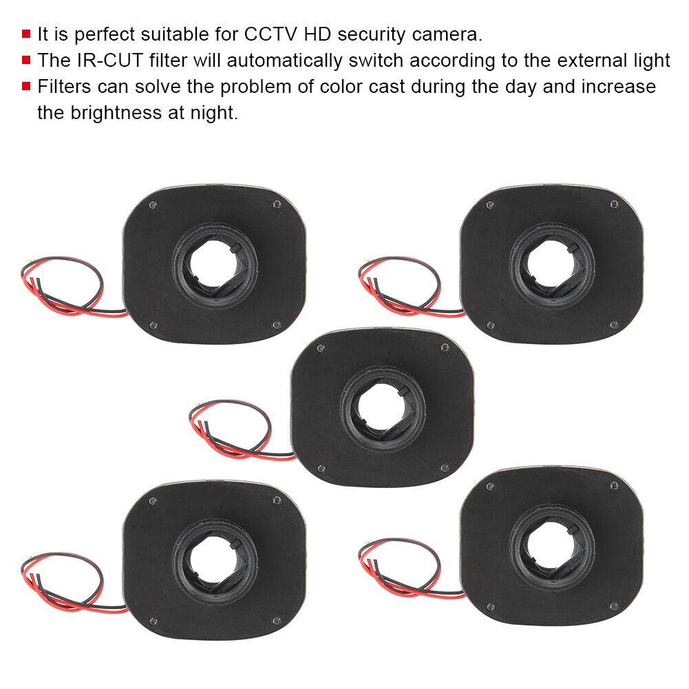 IR-Cut Filter Camera Filter 5Pcs 3MP IR-Cut Lens Filter M12 Mount for HD CCTV Security Camera Accessories Replacement Lens