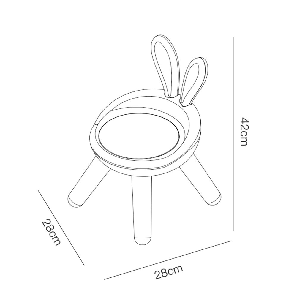 Chaise en plastique pour enfants dessin animé, avec et sans choix de musique, idéale pour l&#39;artisanat artistique, Snack temps, école à domicile, devoirs, pour enfants