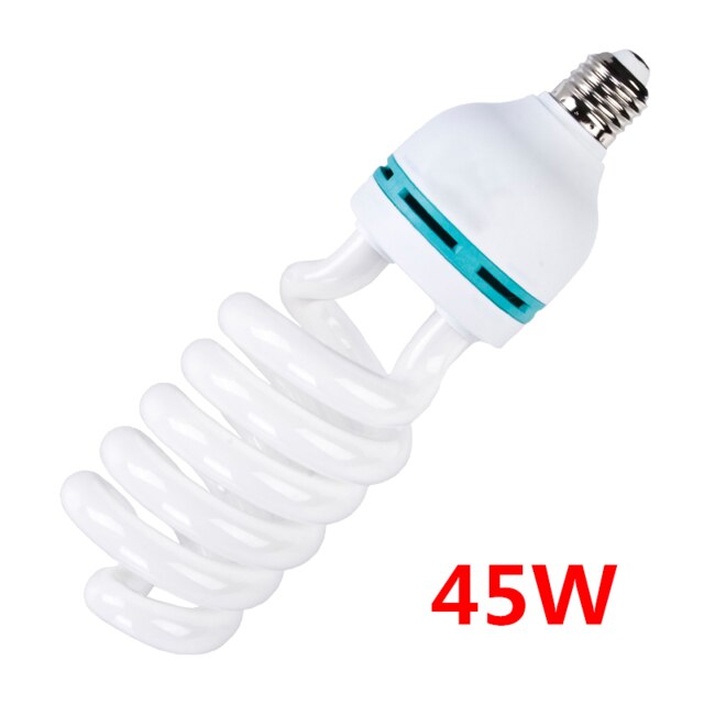 150W E27 Base Heldere Fotografie Daglicht Lamp Fluorescerende Continue Verlichting Lamp Voor Softbox Fotografie Fotoshoot 135W 45W: 45W
