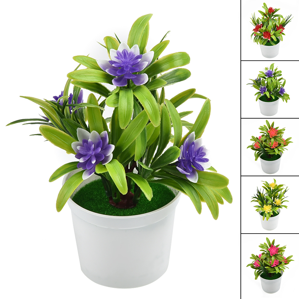 Künstliche Pflanze Lilie Blume Topfpflanzen Zuhause Hochzeit Wohnzimmer Tisch Einkaufen Dekor Künstliche Wasserpflanzen Bonsai Kunststoff