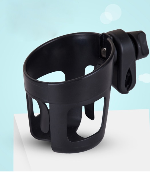 Couvre-mains d&#39;hiver pour manchon de poussette avec fourrure,gant de chariot pour se maintenir au , housse à main polaire, accessoires de landau,: Cup holder Black B