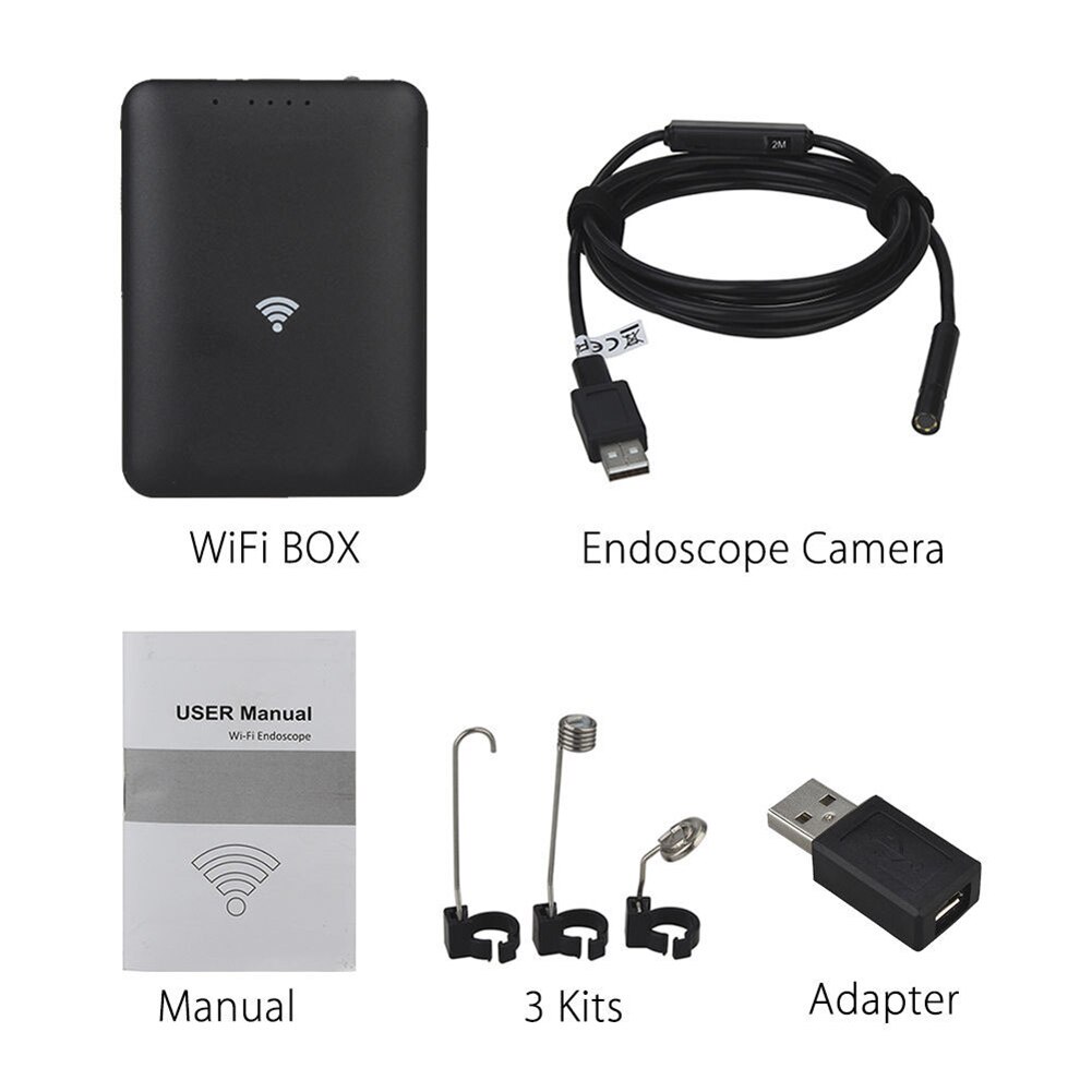 15m 8.5mm Flexible Waterproof IP67 With Camera Mobile Phone Multifunctional HD 6LED Borescope Portable WIFI Endoscope Wireless