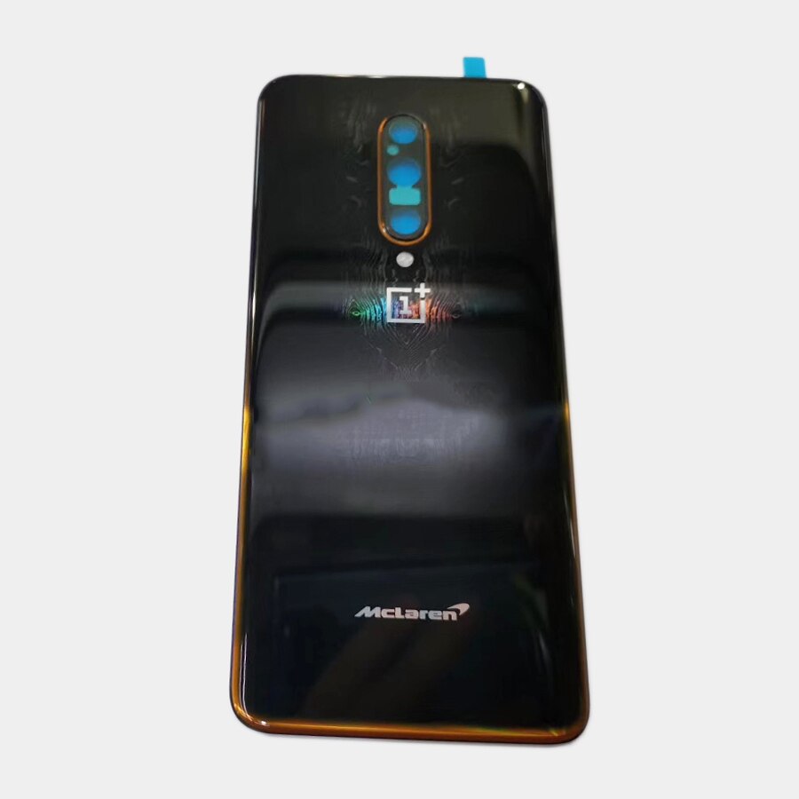 100% Original Zurück Batterie Abdeckung Tür Hinten Glas Für Oneplus 7T Profi/Oneplus 7 Profi Batterie Abdeckung Gehäbenutzen fallen mit Kamera Objektiv: 7T Profi  Schwarz