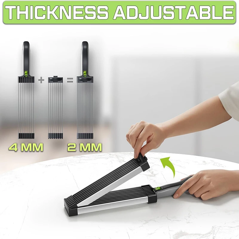 Kitchen Stainl Steel Multifunctional Cutter For Home Kitchen Slices Thin Meat Diced Fre Meat Strips Kitchen Meat Easy to clean