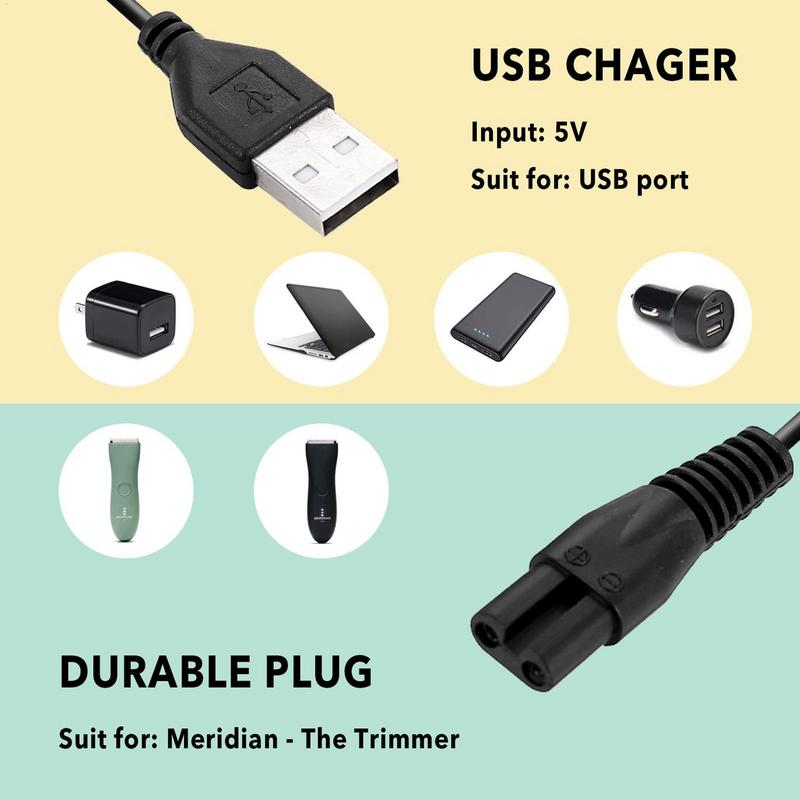 Ladekabel kompatibel mit Meridian Pflege Elektro rasierer Trimmer Ersatz Ladekabel Netz kabel Netzteil Adapter
