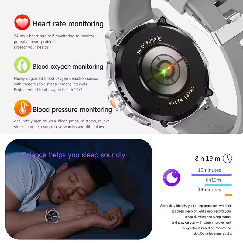 S4 ultra per Xiaomi Braccialetto Intelligente Orologio Da Uomo AMOLED Schermo HD Chiamata Bluetooth GPS Traiettoria NFC Frequenza Cardiaca Bussola SmartWatch
