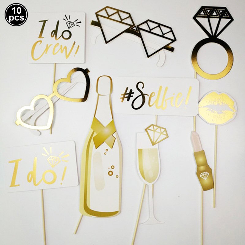 1Set Funny Photo Booth Props Adult Funny Mr Mrs DIY Dress Up Birthday Wedding Decorations Bachelorette Party Photography Supplie: 5