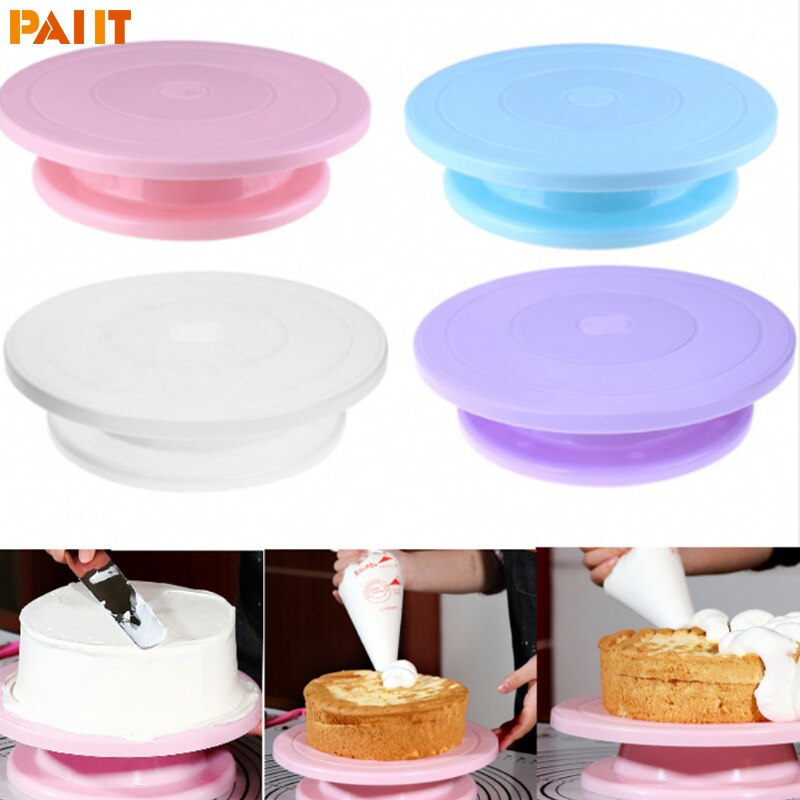 Bricolage gâteau plateau tournant cuisson moule gâteau plaque rotative ronde gâteau décoration outils Table rotative pâtisserie fournitures accessoires de cuisson