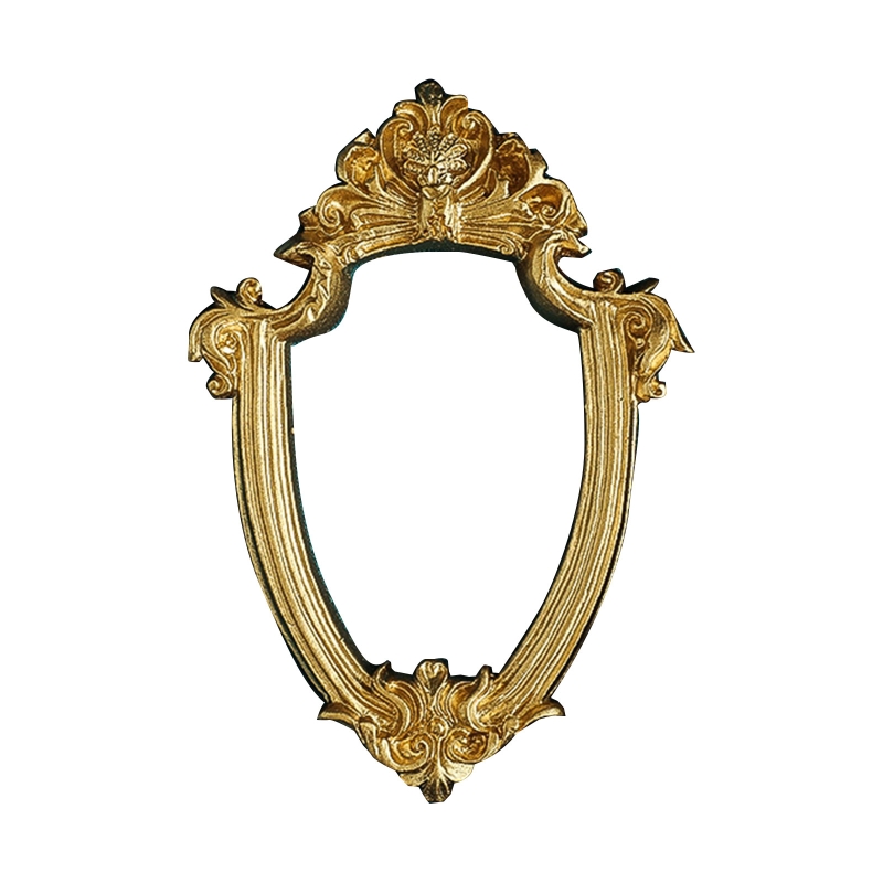 Marco de fotos Retro dorado para decoración del hogar, accesorios de exhibición de joyería para decoración de uñas, Fondo de fotografía para sesión de fotos: Heart shaped