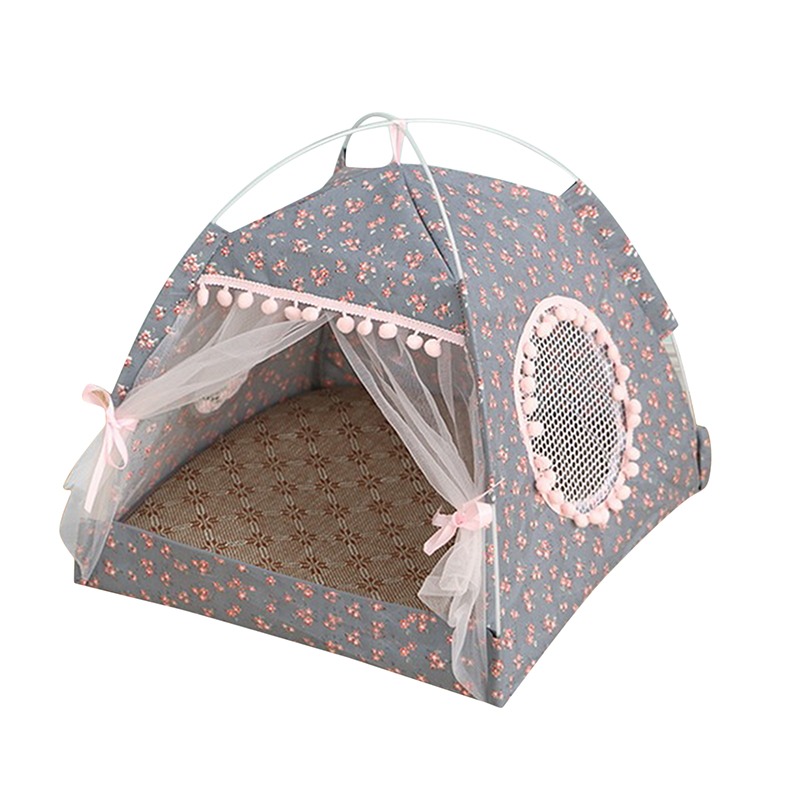 Atmungsaktive Katze Hund Katze Zelt Zwinger Faltbare Universal- drinnen Tipi Haustier Haus Atmungsaktive Welpen Zelt Bett Hund Liefert