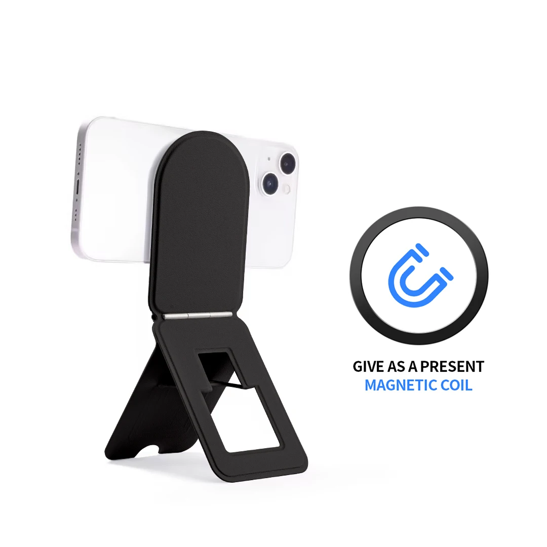 Universal Desktop Magnetic Phone Holder Multi-functional Bracket Metal Desk Stand Angle Adjustment Holder Phone Accessories: black