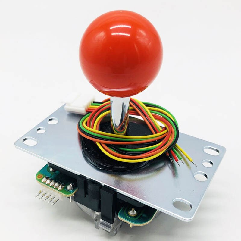 Originele Japan Sanwa Joystick Jlf Tp 8YT Stok 32Mm As 35Mm Top Bal Nul Vertraging Joystick Diy pc PS3 Xbox Joystick: Rood