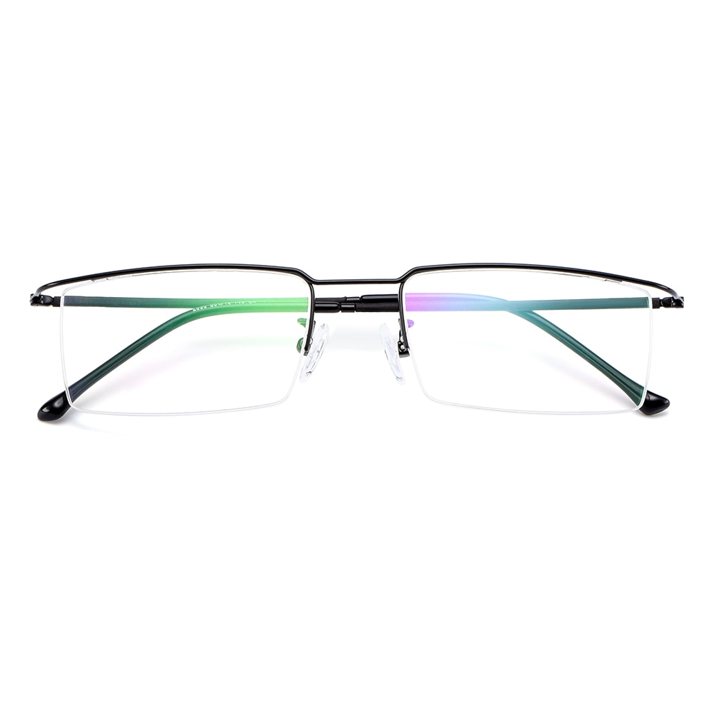 Gmei Optical Ultralight Titanium Alloy Glasses Frame Square Eyewear Flexible Temple Legs IP Electroplating Y2533