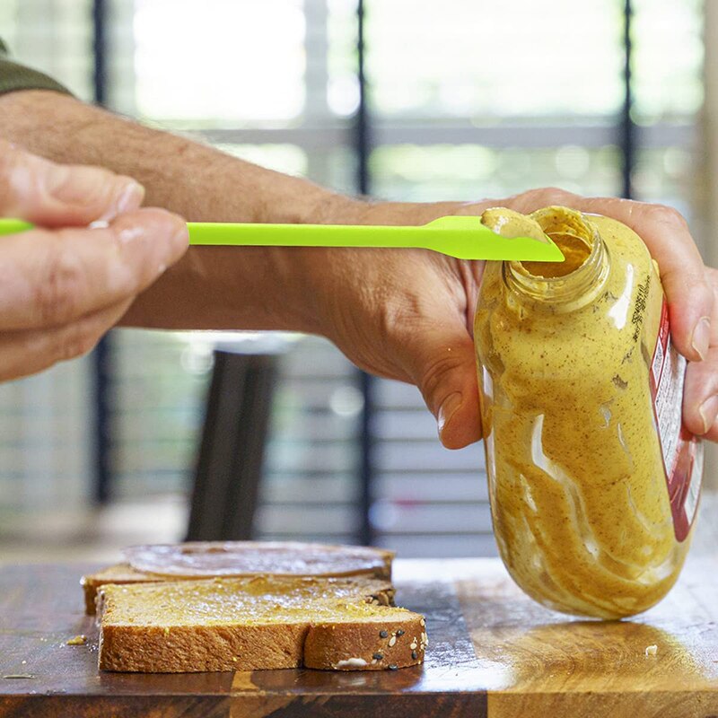4 Stuks Mini Siliconen Spatels Keukengerei Voor Dunne Jar Skinny Openingen Flessen Tiny Schraper Cosmetische Schrapen Mengen Gereedschap