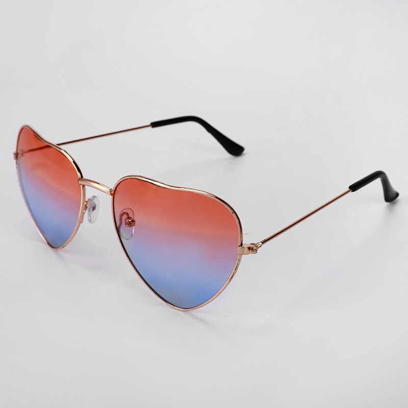 5 stil unisex hjerteformede solbriller vintage regnbue retro klassiske prins spejl solbriller: Stil 3