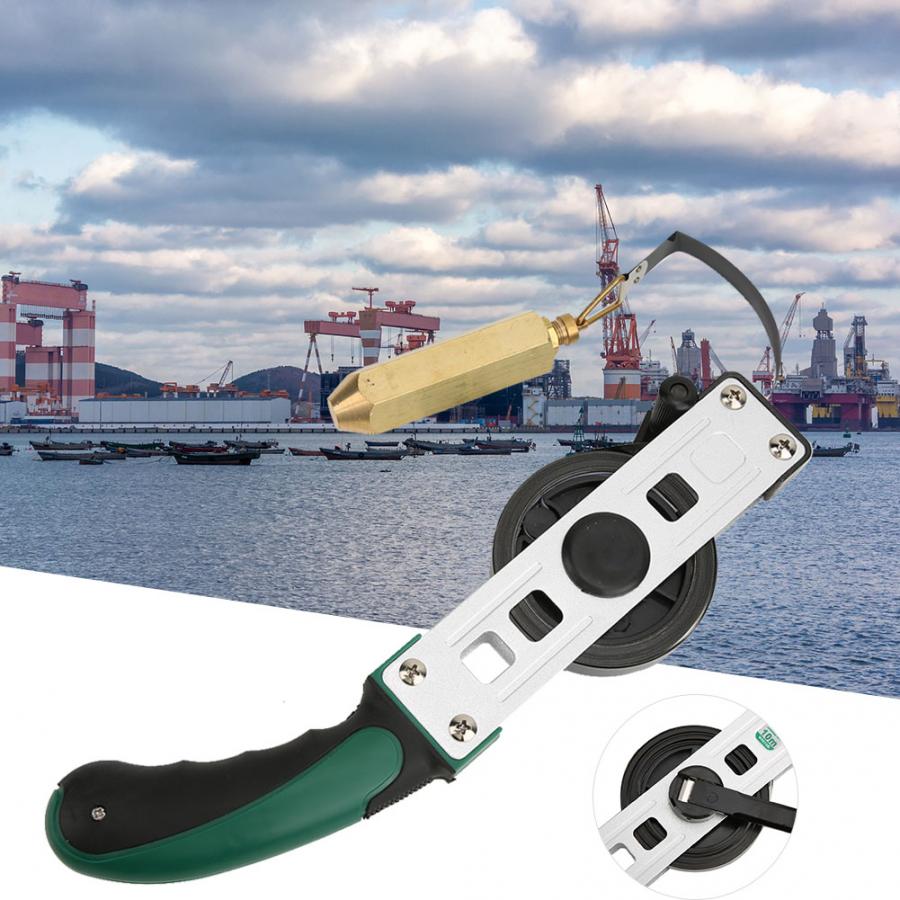 Oil Gauging Tape Oil Sounding Tape Steel 0-20000mm for Fuel Oil Petroleum Brass Plumb Oil Tank Depth Measuring Tape