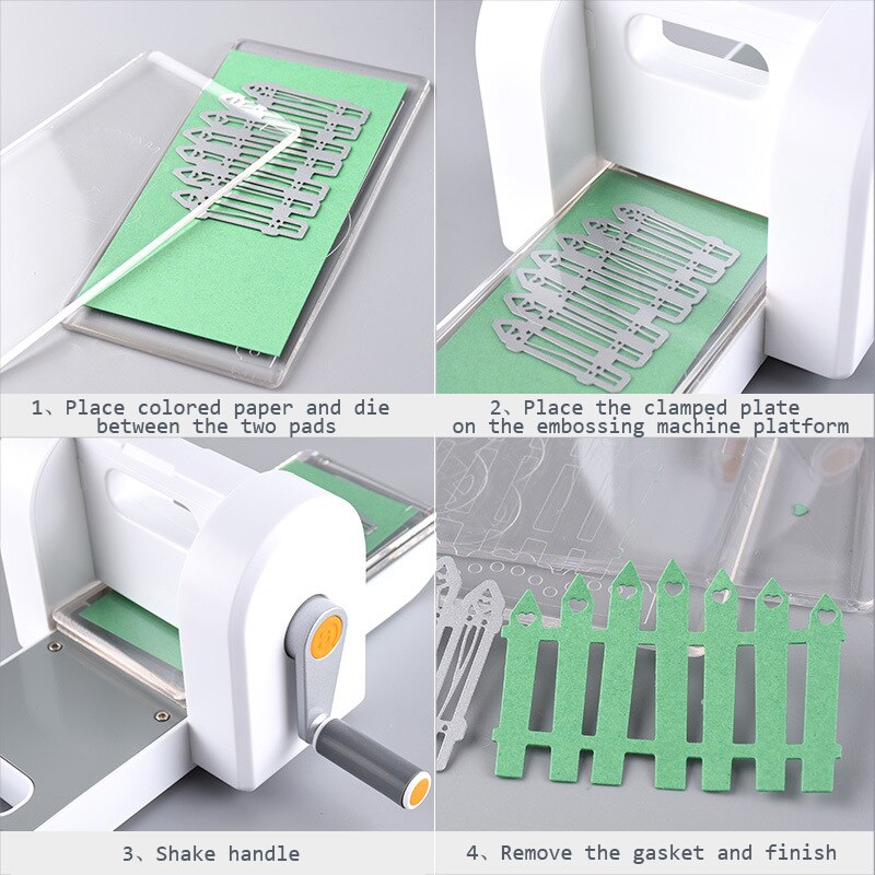 DIY Manual Embossing Machine Paper Art Cutting Machine Album Material Decorative Pressure Paper Window Flower Paper-cut 1pc