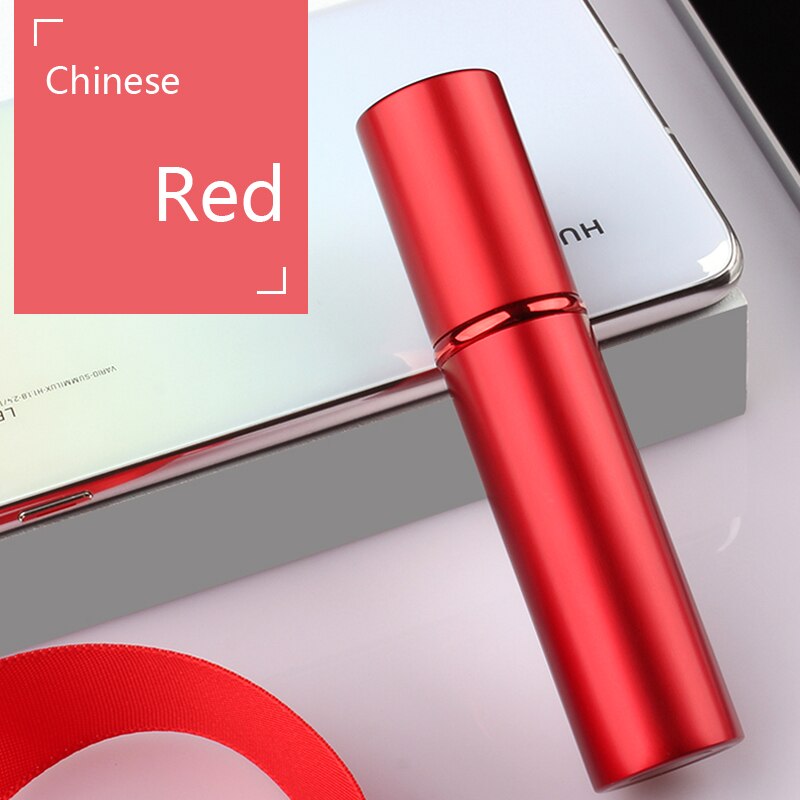 IDoris perfume vaporizers Bottled bottoms filled with perfume high-end travel portable spray small sample empty bottle dispenser: Red