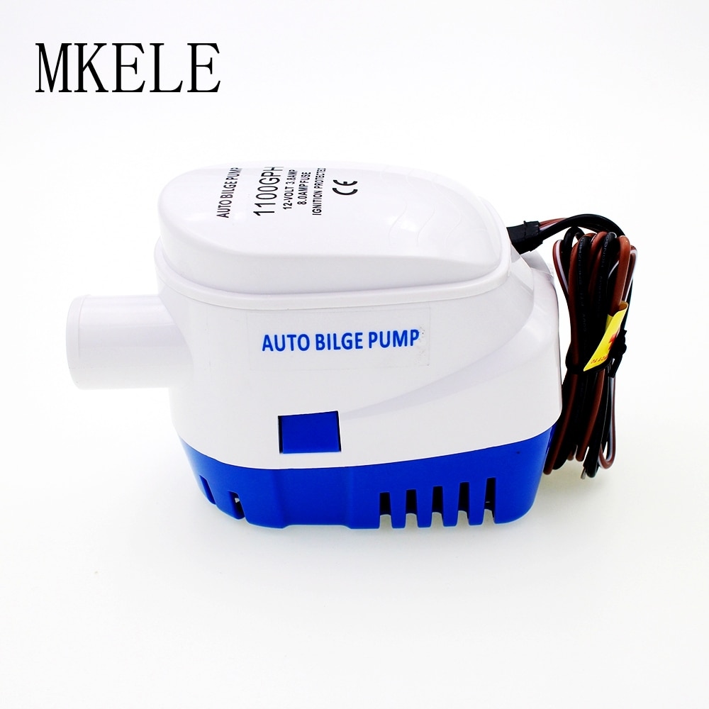 DC Automatic Bilge 12V 1100GPH Water Pump 24V For Submersible Auto Pump With Float Switch Sea Boat / Marine Bait Tank Fish
