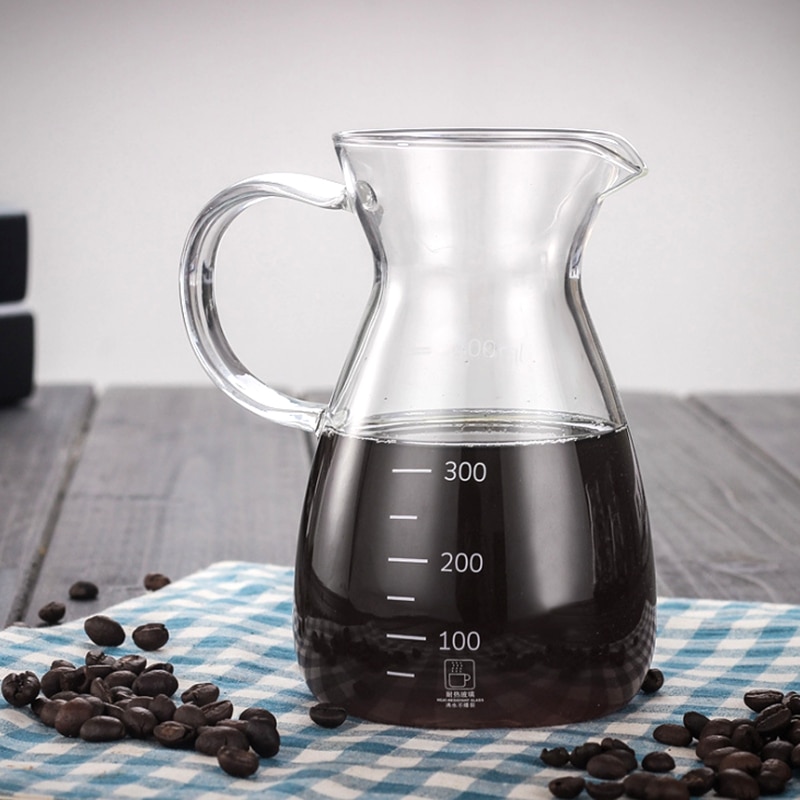 Ecocoffee Koffie Percolator 300 ml Hitte Weerstaan Glas Theepot Huishoudelijke V60 Server