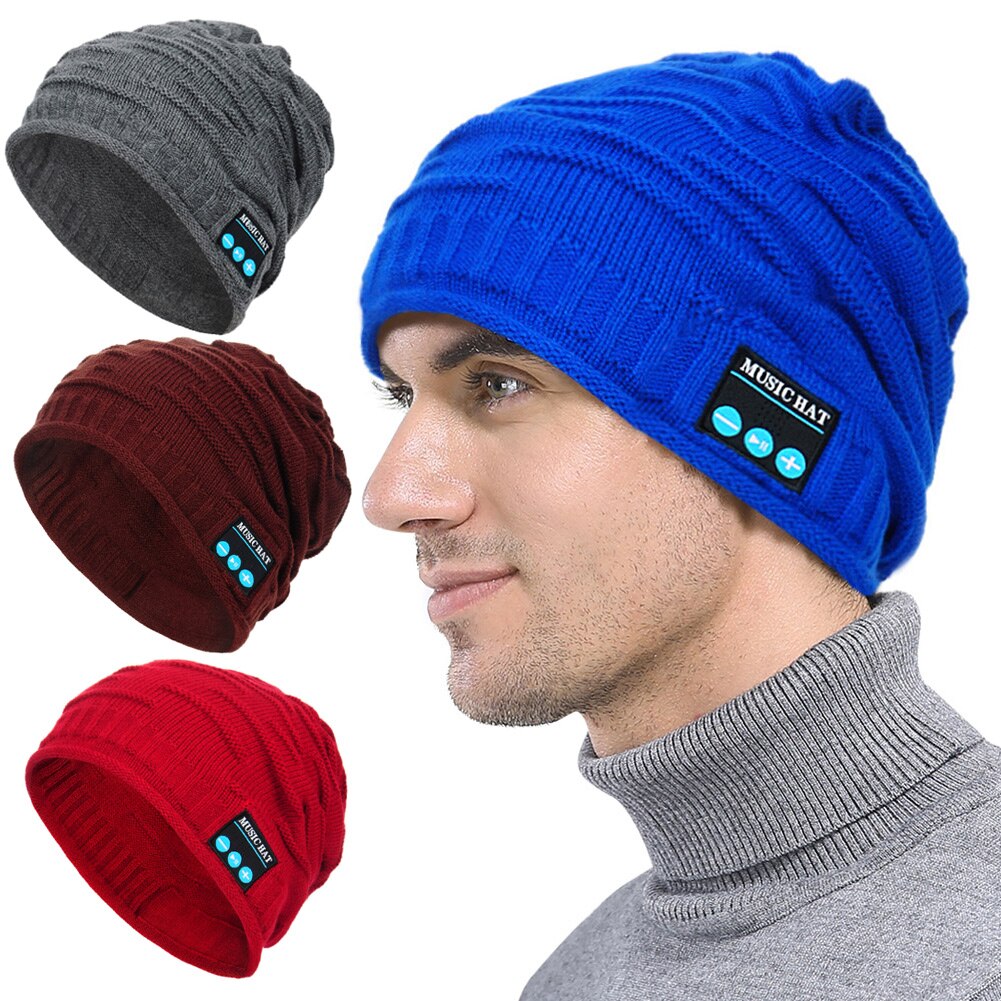 Bluetooth musik strik hue hue trådløs smart varm cap headset højttaler med mikrofon & t8