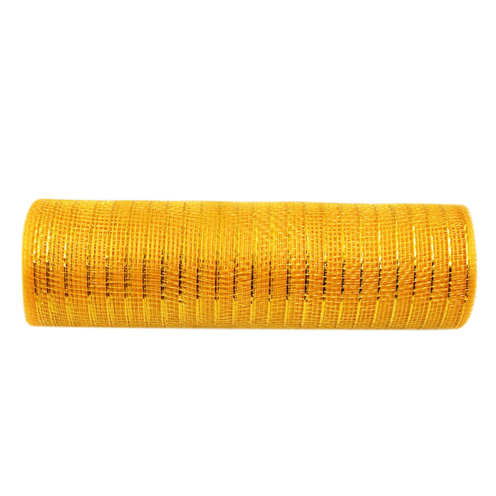 10 meter *26cm julgransnät tyllrulle tyg blommig gasväv nätrulle halloween band ask inslagning fest gör-det-själv dekoration: Guld-