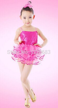 Sequin Kids Girls Jazz Dance Wear Modern Dance Costumes Kids Modern Dance Dresses