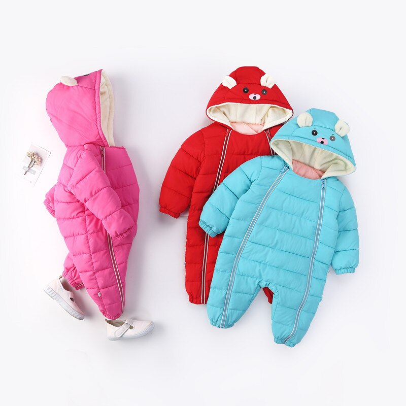 spring Winter Baby Newborn snowsuit Snow Wear Coats baby clothes Boy Warm Romper down Cotton Girl clothes Bodysuit