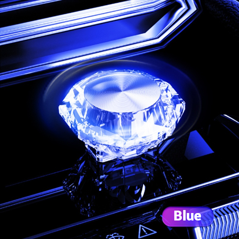 Luz LED USB para coche con flash gradual colorido, luz nocturna interior para coche, luz decorativa de ambiente: Azul