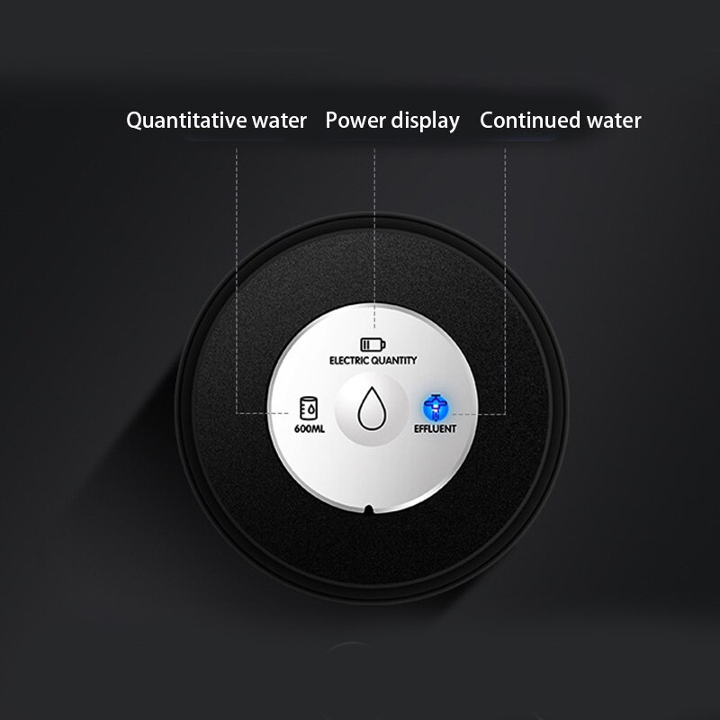 Automatisk elektrisk hushållsvattenflaska pump usb-laddning automatisk multi-interface dricksflaska uppladdningsbar vattenpump