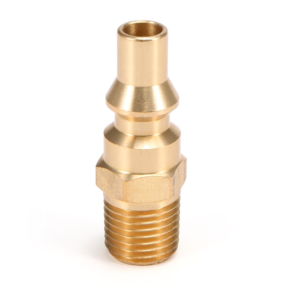 Adaptador de Gas de latón sólido 1/4 ''RV propano adaptador de conexión estufa de Gas Natural tanque de Gas Kit de desconexión rápida con válvula de cierre: Type 2
