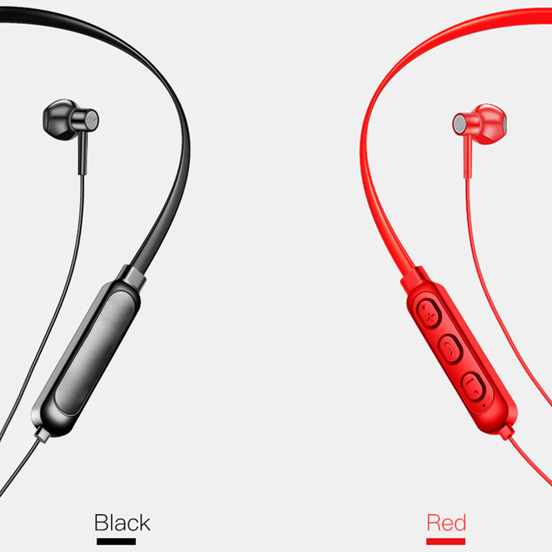 Bluetooth 5.0 draadloze oordopjes, nek draadloze hoofdtelefoon, lage sportheadsets voor iphone x, samsung, xiaomi, huawei, lg