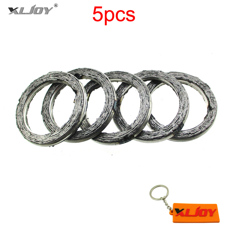 XLJOY 5pcs Exhaust Pipe Gasket ID 30MM OD 38MM For 200cc 250cc ATV Quad Pit Dirt Motor Trail Bike Motorcycle