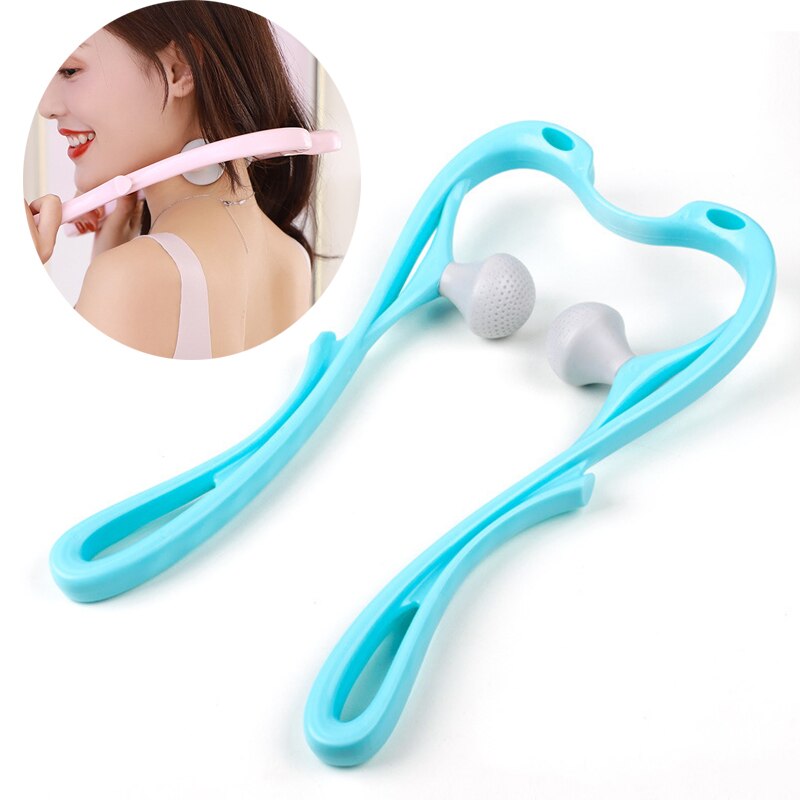 Neck Massage Tool Pressure Point Therapy Hand Roller Massage Neck Shoulder Dual Trigger Point Self Massager Pressure Relieve