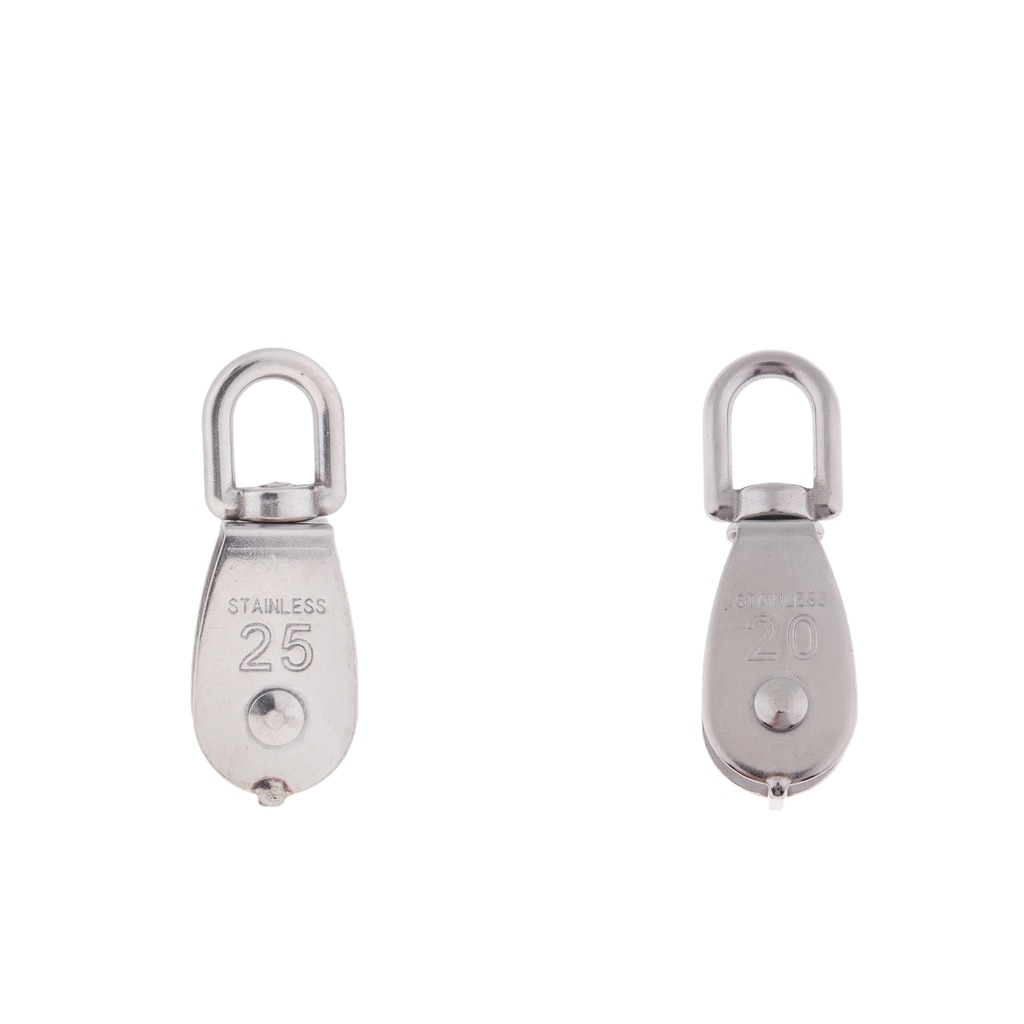 M20 and M25 Wire Rope Crane Lifting Lift Hanging Pulley Block Swivel Eye Single Pulley