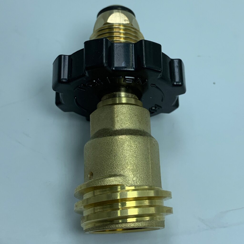 Propane Tank Adapter Converts Old Propane Tank to Propane Tank Connection POL to QCC for BBQ Gas Grill, Heater