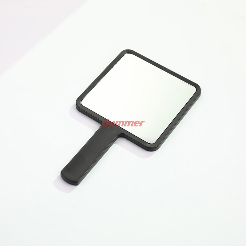 Handle Mirror Square Makeup Mirror Handheld Vanity Mirror Hand Mirror Makeup: BK