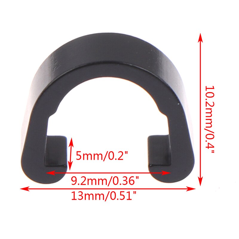 10pcs Bicycle Brake Derailleur Cable Line Ring Clasp C Tubing Seat Frame Fixed