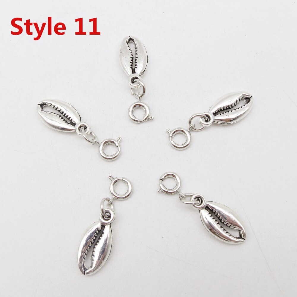 5 teile/paket verschiedenen 8 stile Charms haar braid furcht dreadlock perlen clips manschetten ringe Schmuck dreadlock Verschlüsse zubehör: 5pcs Style 11