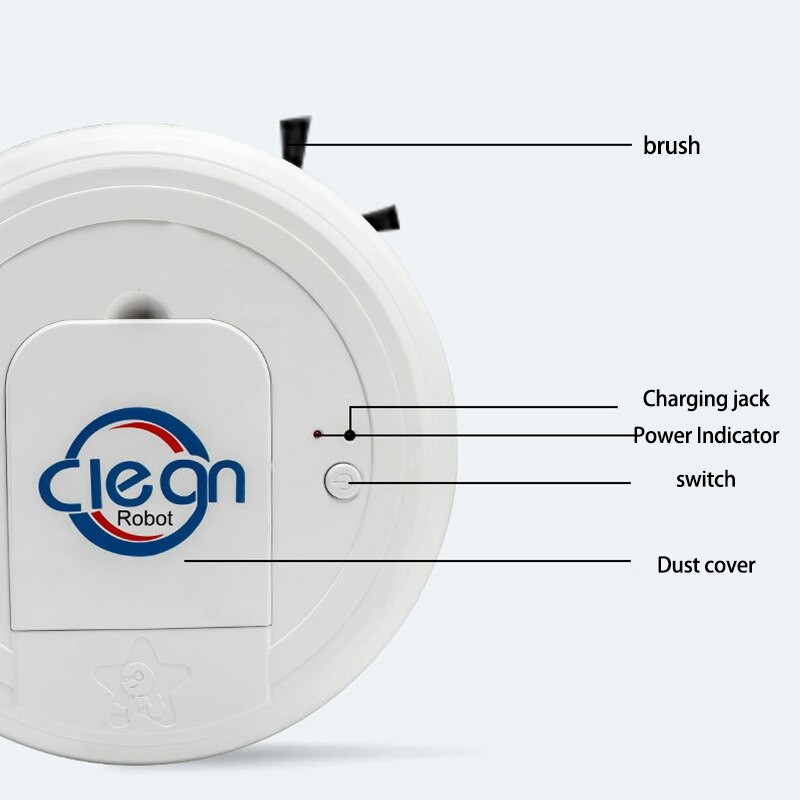 Automatic Vacuum Cleaner Robot USB Charging Wireless ing Cordless Vacuum Robot Carpet Robots Mop