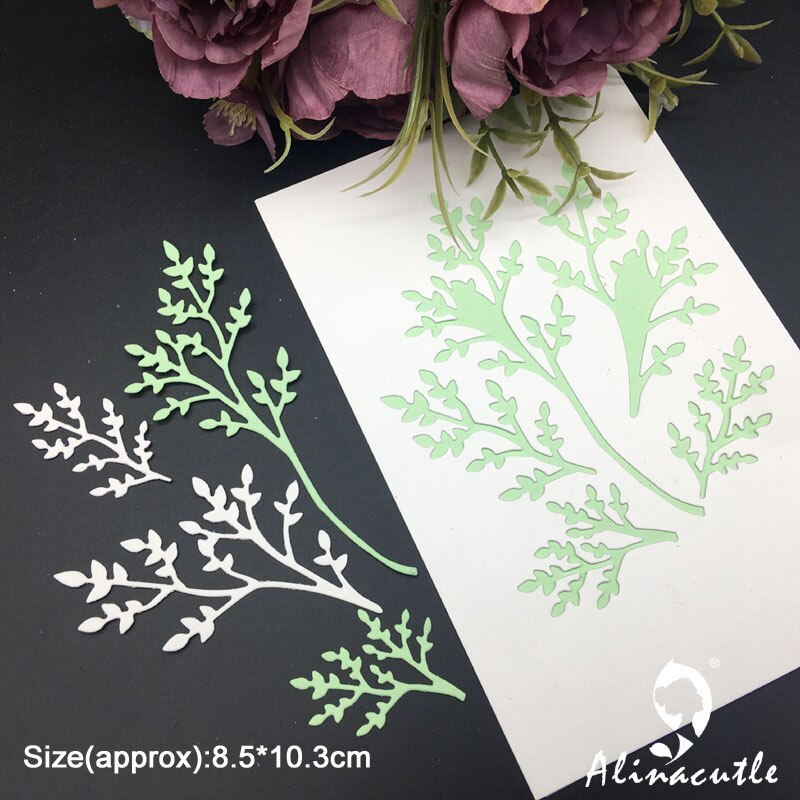 Metal Die Cut Tree Branch Leaf Scrapbooking Paper Craft Handmade Card Album Punch Art Cutter Alinacutle