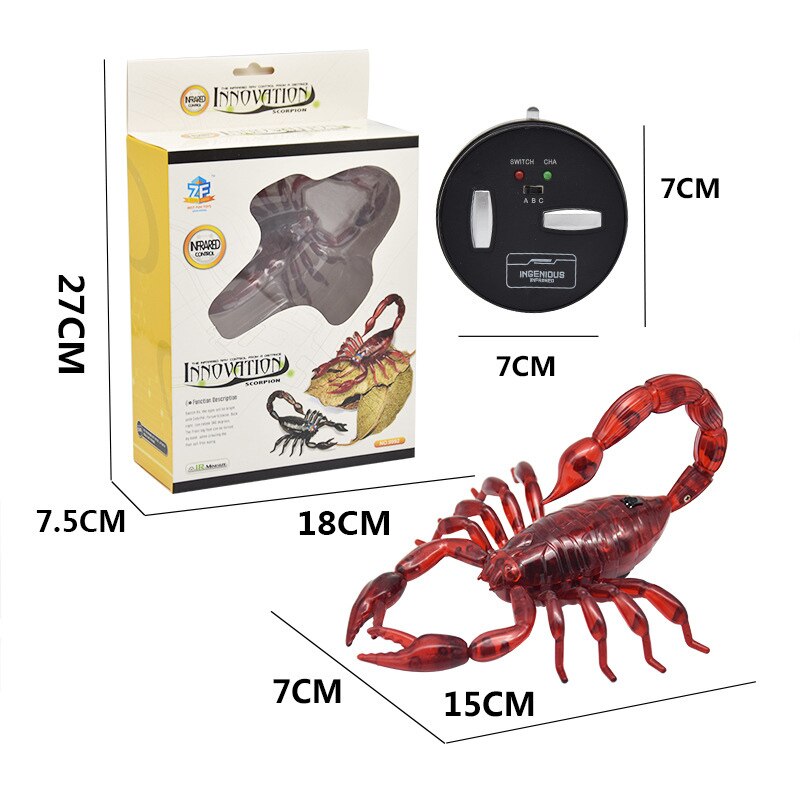 Infrarouge télécommande insecte Animal Simulation araignée et Scorpion blague jouet électrique télécommande nouveauté jouet pour enfants