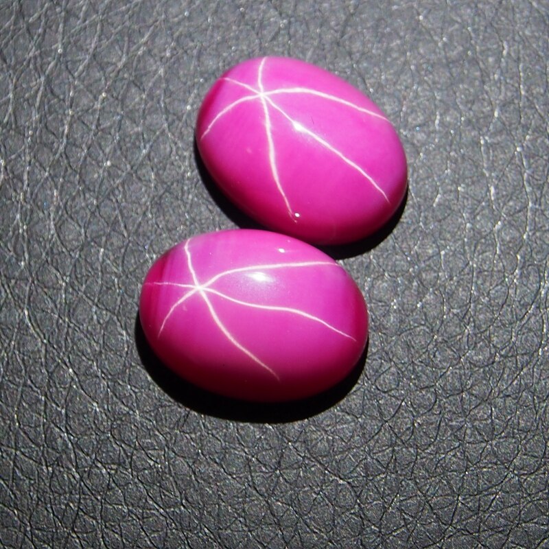 7*9mm 5 Stuk/veel Ruby Stone Ovale Cabochon Rode Ster Robijn voor ring